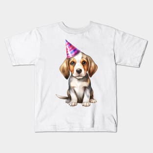 Birthday Beagle Dog Kids T-Shirt